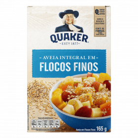 AVEIA FLOCOS FINOS QUAKER 165G